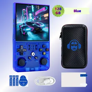 R36MAX Handheld Game Console, Equipped With Professional RK3326 Game Chip And 1.5GHz 64 Bit processor, Ensuring Smooth Operation of Large 2D and some 3D Games. Enhance Memory and Optimize Key Layout For Quick Response. Handheld Gaming Console