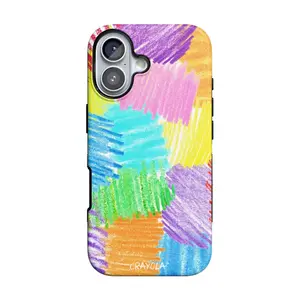 Casely iPhone 17 Case | Scribble Me That | Crayola Rainbow Pencil | Bold Protective Design | Compatible with MagSafe
