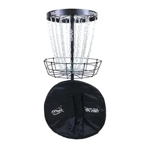 MVP Disc Golf Basket Black Hole Pro + Transit Carrying Bag
