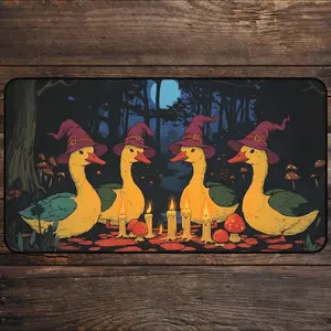 Dark Silly Goose MTG Playmat With Zones Spoky Geese Magic The Gathering Playing Mat 1