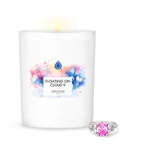 Floating On Cloud 9 18oz Mystery Jewelry Candle Floating On Cloud 9 18oz Mystery Jewelry Candle