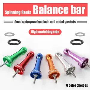 Multi-Color Fishing Reel Stabilizer Rod, Aluminum Alloy Spool Holder, Lightweight Balance Frame, DIY Fishing Reel Accessories