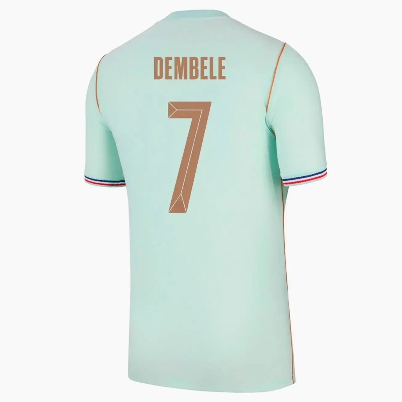 Unisex Soccer Mens Athletic Short Sleeve Football Shirt Sports Fan Training Top Breathable Lightweight Casual Streetwear Dembele 2026 Home Stadium Replica Jersey - Blue