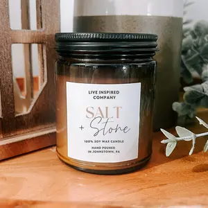 Salt & Stone -  9 oz. Candle