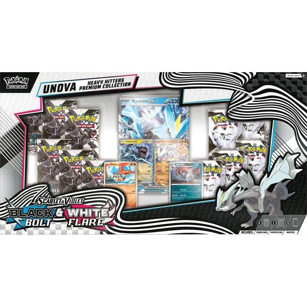Pokemon TCG Unova Heavy Hitters Premium Collection - Non-Sports Trading Card Box for Collectors