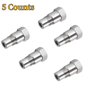 Oxygen Sensor Spacer Adapter, 5 Counts 02 Sensor Adapter, Auto Sensor Repair Tool Oxygen Sensor Extender, M18x1.5 Oxygen Sensor Connector