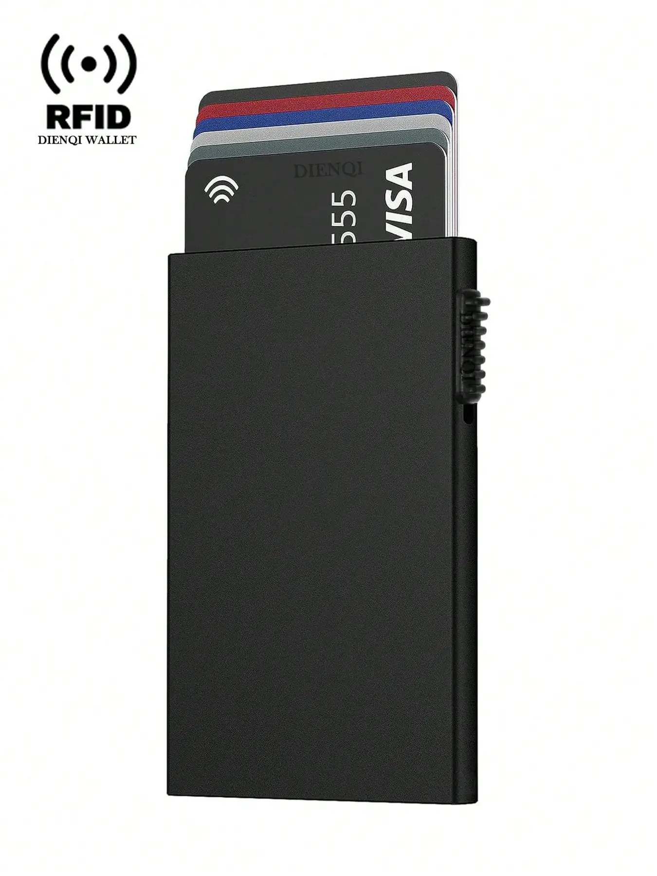 Rfid Business Credit Card Holders Anti-theft Wallets, Card Slot Wallet, Multi Card Wallet Men Women Luxury Metal Bank Cardholder Box Mini Visit Card Holders Credit Card Organizer Rfid Blocking Aluminum Wallet