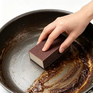 Emery Magic Sponge Eraser Set - Heavy-Duty Scouring Sponges for Non-Electric Descaling, Rust Removal, Dishwashing & Cookware Stain Remover, Kitchen Pot Cleaning Pads