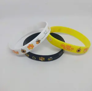 Honey Bee Wristbands White Yellow Black High-Quality Materials Intricate Designs Trendy Unique Accessories for Men Women