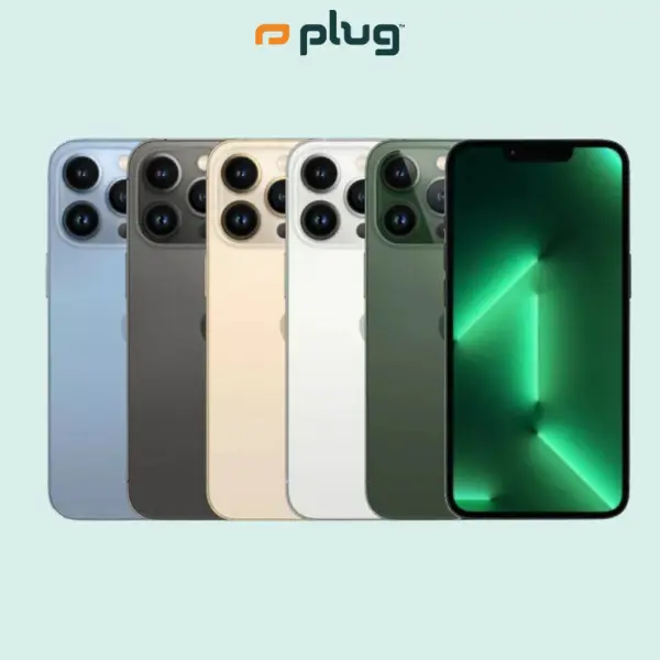 Refurbished iPhone 13 Pro Max (Unlocked) - Acceptable (Not New) Condition with 1-Year Warranty by Plug