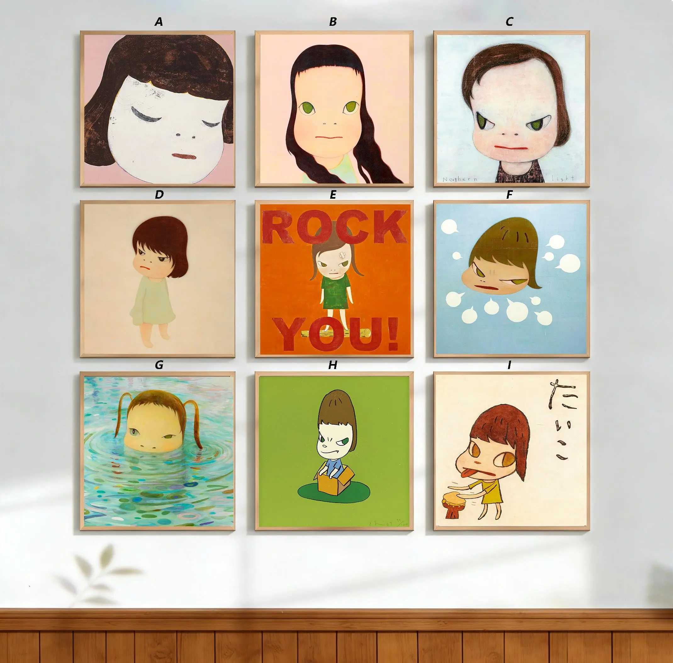 Nara Yoshitomo Art, Home Decor Poster,Product without frame