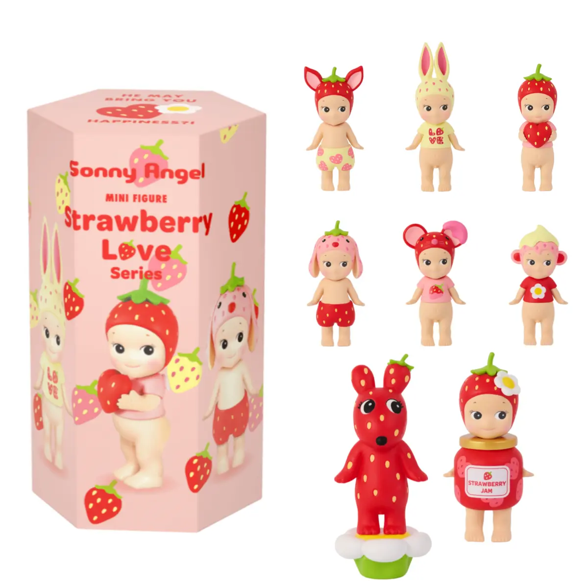 Sonny Angel Strawberry Love Series Sealed Blind Box Gift for Birthday