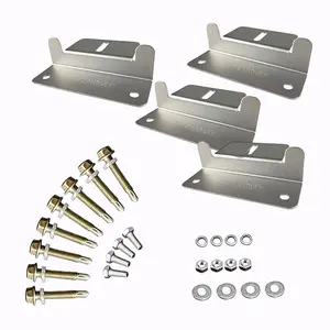 4Pack Solar Panel Mounting Brackets, Solar Panel Mount, Z Brackets for Mounting, Roof, RV, Trailer, Rack, Wall, Home, Off Grid, Boat, Camping, Installation Hardware Kit (for mounting 50W to 150W) - Home Improvement.