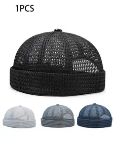 Unisex Mesh Breathable Docker Hat, Lightweight Summer Visor, Adjustable Fit, Fashion Accessory, Ideal for Fishing, Hiking, Casual Wear