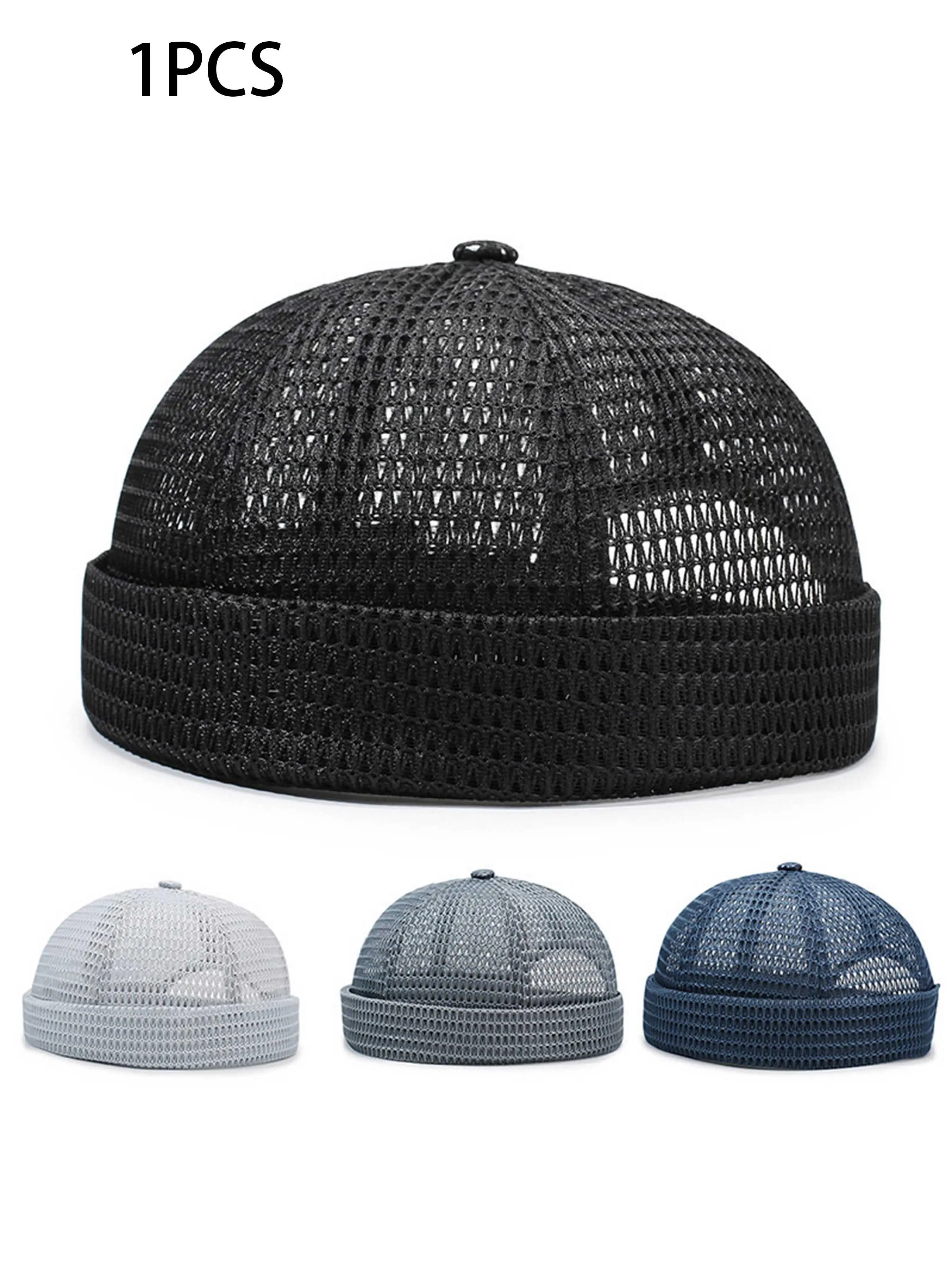 Unisex Mesh Breathable Docker Dome Hat, Lightweight Summer Visor, Adjustable Fit, Fashion Accessory, Ideal for Fishing, Hiking, Casual Wear, Outdoor Hiking Hat
