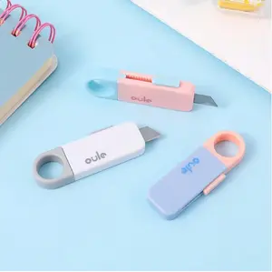 1-3 PCS Mini Box Cutter Retractable Utility Knife Letter Opener Package Box Opener Tiny Keychain Package Opener For Box Letter Envelope