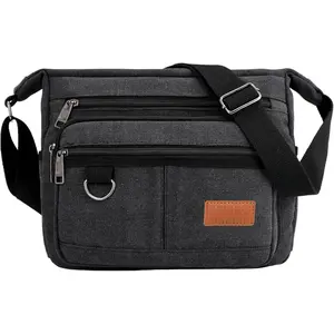 Crossbody bag with water bottle holder, 13inch laptop shoulder bag, shoulder handbag with built-in wallet