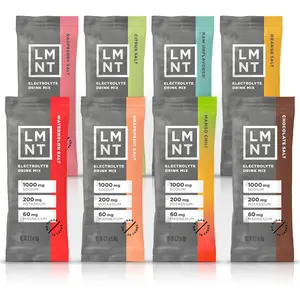 LMNT Keto Electrolyte Powder Packets | Paleo Hydration Drink Mix | No Sugar, No Artificial Ingredients | Sample Pack | 8 Stick Packs