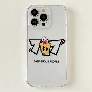 Creative Paper Bag Design Full Lens Protection Anti-Drop Phone Case, Transparent Soft Cover for iPhone 17/17 Pro Max