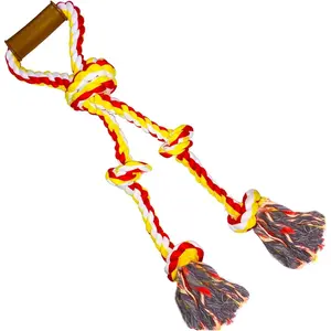 Extra Large Dog Rope Toys for Aggressive Chewers - Tug of War, Interactive, Heavy Duty, Outdoor, Medium to Large Breed Dog Chew Rope with Handle