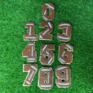 Football Chenille Sports Number Patch