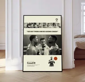 Creed III Movie Poster,   Mid century Art, Retro Modern Poster