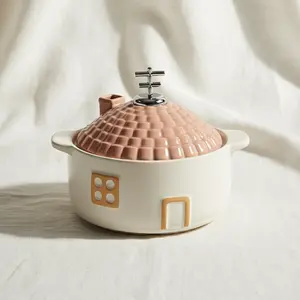 Elitequo Little House Casserole Pot | 2.6L Pink