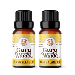 GuruNanda Ylang Ylang Essential Oil (10ml each) - Pure, Natural and Undiluted Diffuser Oil for Aromatherapy, Massages & DIY Recipes - 2 Pack GuruNanda Ylang Ylang Essential Oil (10ml each) - Pure, Natural and Undiluted Diffuser Oil for Aromatherapy, Massages & DIY Recipes - 2 Pack