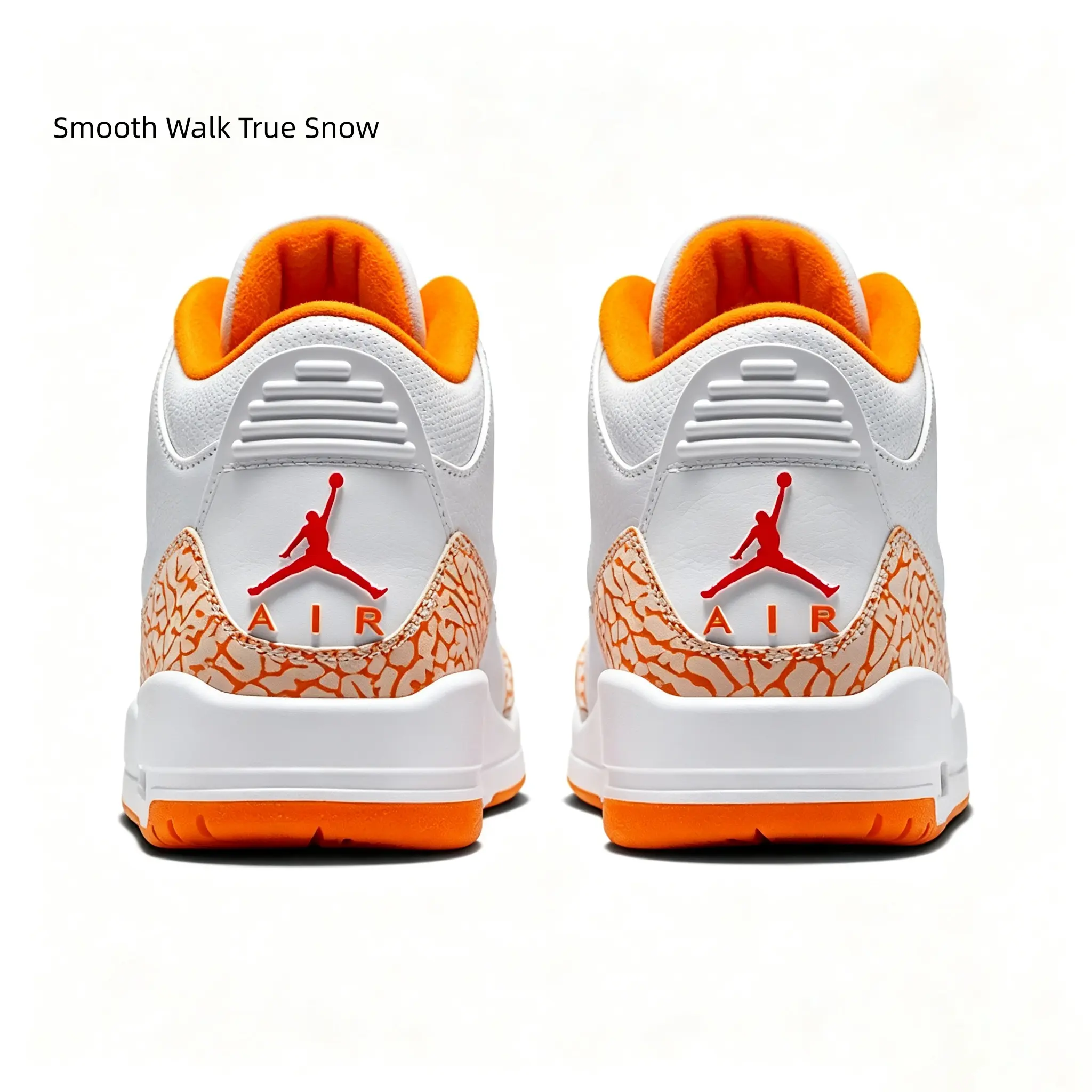 Mid Top Retro Sneakers White Orange Leather Crack Suede Casual Basketball Shoes Cushioned Streetwear Trainers For Men Women