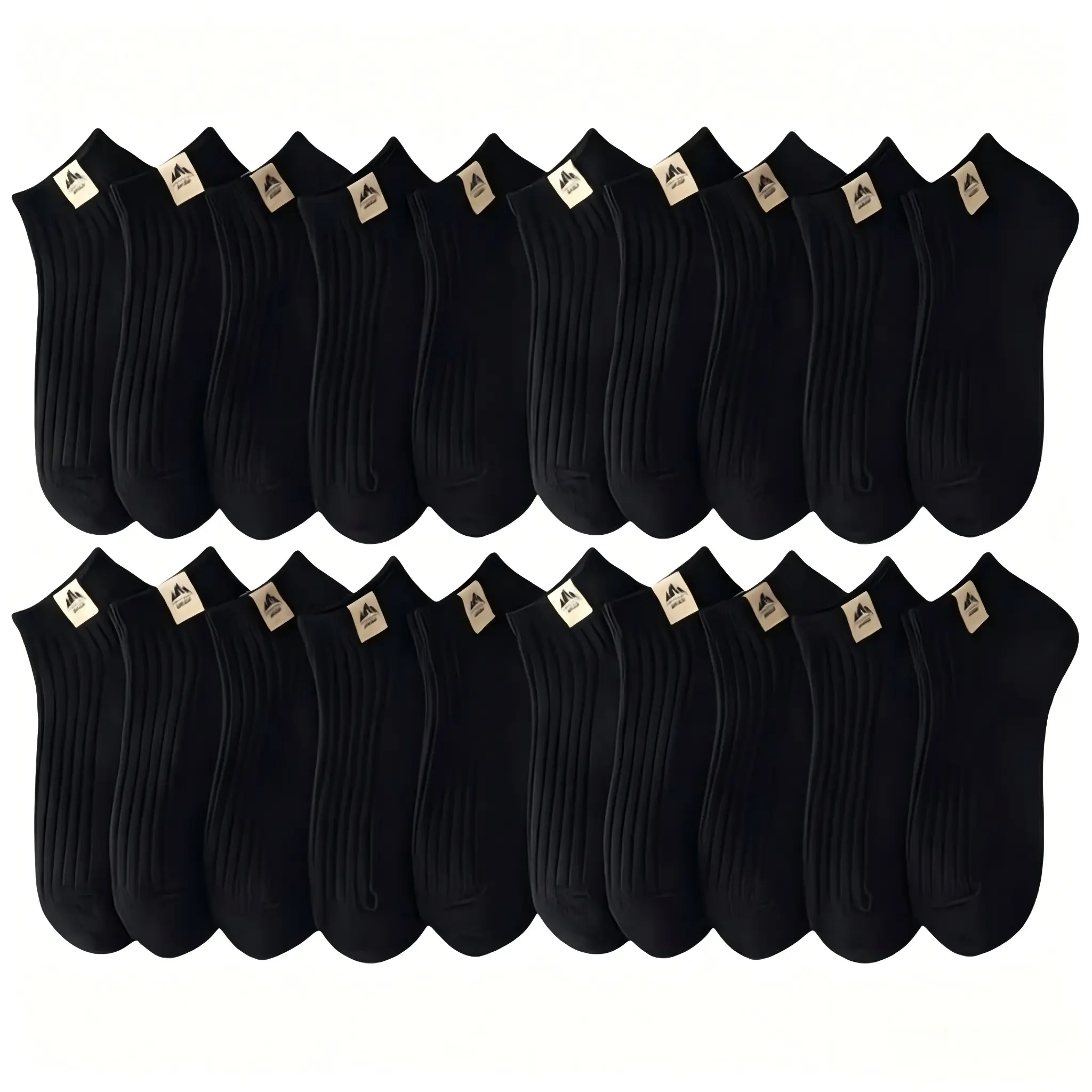 5/10 Pairs of Simple Women's Socks Durable Easy-to-clean Breathable Fashion Minimalist Style for Home Wear Striped Boat Shoe Style