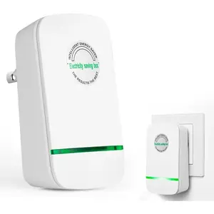 Stop Watt Device Plug-in for Home Office Energy Savings Power Efficiency Smart Power Saver Plug with Voltage Stabilizer Protector 90V-250V 30KW Multi-Functional Compatibility Safe Reliable Easy To Use
