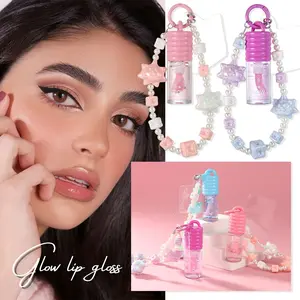 Colorful Pendant Lip Oil Portable Cute Design, Essential Beauty Accessory for Daily Use, Perfect Gift Idea for Her