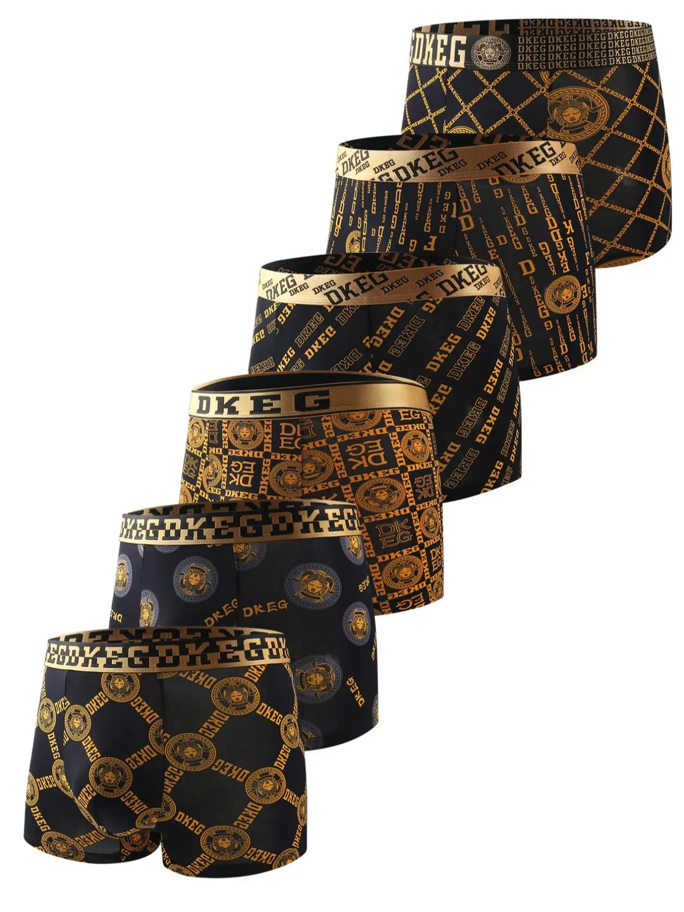 Menswear All Over Print Boxer Brief, Summer Wear 2024, Summer Breathable Underwear, Mens Underwear Shorts for Daily Wear, Fall Wear, Fallfreshness, Un