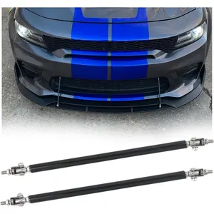 2PCS 8"-11" Adjustable Universal Car Front Bumper Lip Splitter Support Rods Practical Strut for Front Lip Splitter Fixing and Decoration