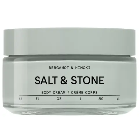 Salt & Stone Body Cream - 200ml Ultra-Rich Body Moisturizer with Argan Oil & Seaweed Extracts for Soft Skin Finish
