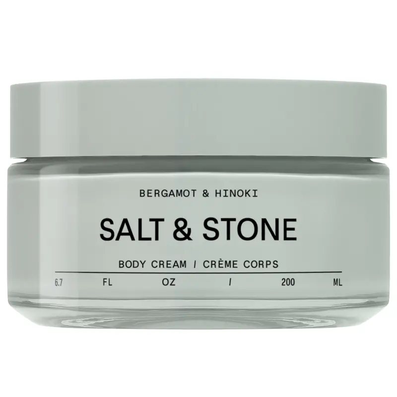 Salt & Stone Body Cream - 200ml Ultra-Rich Body Moisturizer with Argan Oil & Seaweed Extracts for Soft Skin Finish