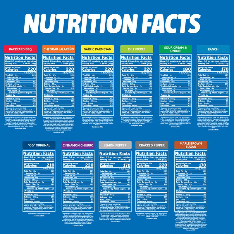 SMACKIN' Sunflower Seed Bucket, 54 Total 1.5 Ounce Single Serve Bags, 11 Flavor Variety Bucket