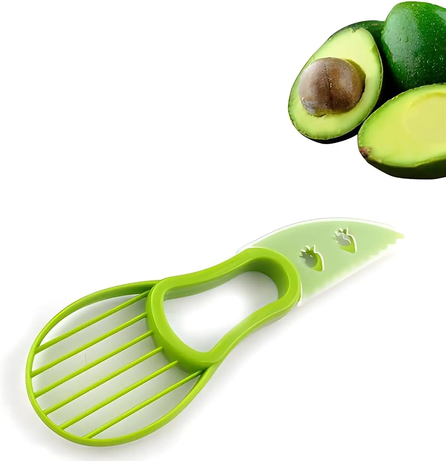 3 In 1 Avocado Peeler Slicer Tool - Avocado Slicer - Avocado Cutter and Scooper for Fruits & Vegetable