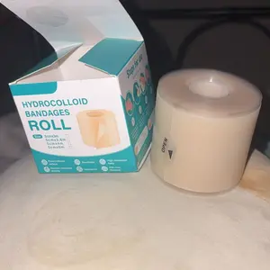 Extra Large Medical Grade Hydrocolloid Bandage Roll, Cut-to-Size for Blisters & Wound Care, 2in x 16ft (5cm x 5m), Flexible & Waterproof, Self-Adhesive Dressing #SpringStatement