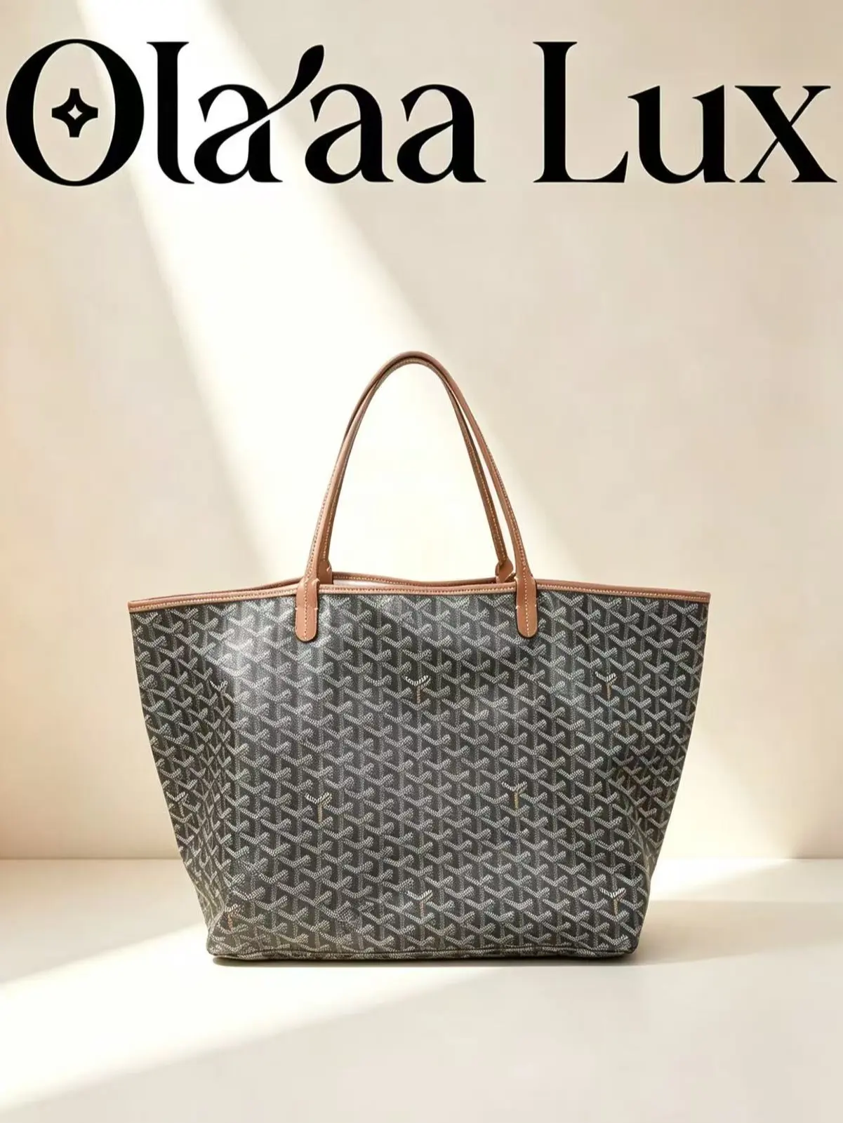 Pre-owned Goyard Saint Louis PM Black Monogram Canvas Tote Bag