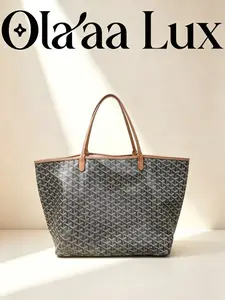 Pre-owned Goyard Saint Louis PM Black Monogram Canvas Tote Bag