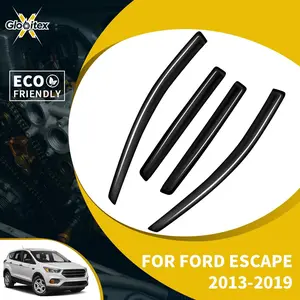 In-Channel Inside Window Visors Sun Rain Guards Vent for Ford Escape 4-Door 2013-2019, Mount Wind Deflectors, 4PCS