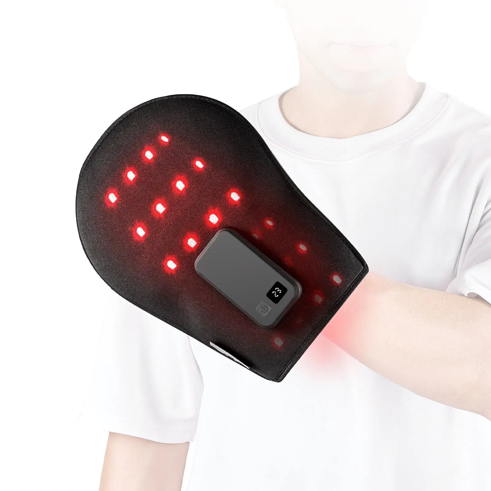 VEVOR LED Red Light Therapy Hand Glove, 660nm & 850nm Wavelengths, Circulation Enhancement, Fatigue Relief & Numbness Therapy Tool, Hand Fatigue Relief