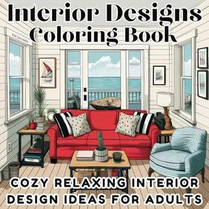 Interior Designs Coloring Book: Cozy Relaxing Interior Design Ideas for Adults (Interior Designs Coloring Books)
