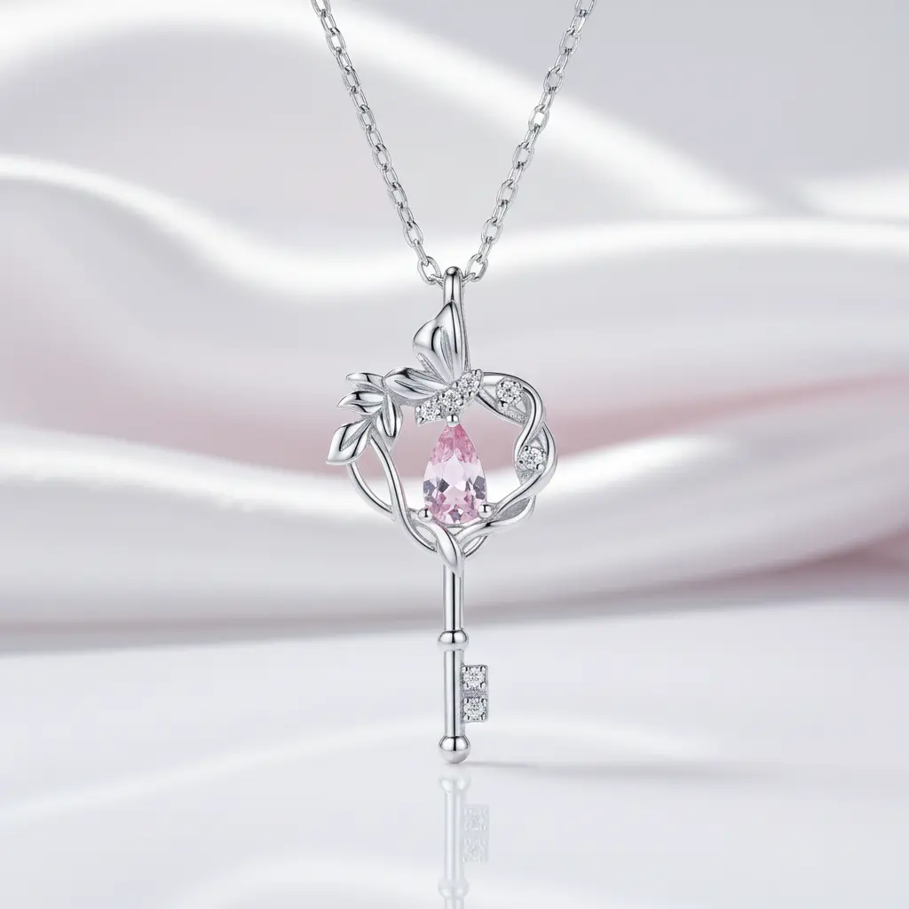 Butterfly Vine & Tree of Life Heart Shaped Dream Catcher Necklace