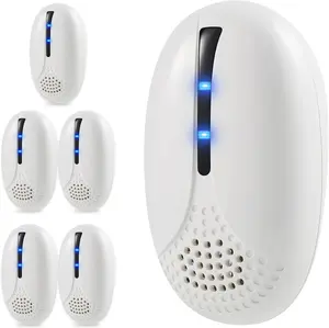 Ultrasonic Pest Repeller 2025 - Indoor Plug-in Mouse, Roach, Rodent, Bug, Spider & Ant Repellent for Home, Kitchen, Office, Warehouse, Hotel (5 Pack)