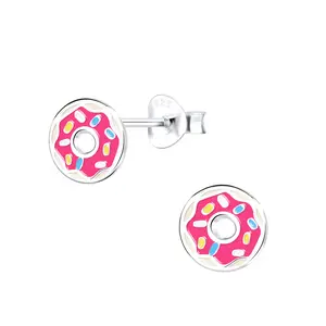 925 Silver Donut Stud Earrigs by Blue Legacy