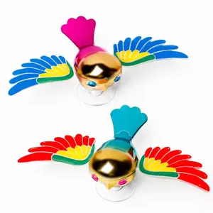 Wind Powered Flapping Bird Decor for Cars & Motorcycles Simulation Flying Birds Ornament Battery-Free Dynamic Accessories Easy Installation Suitable for Outdoor Cars(blue)