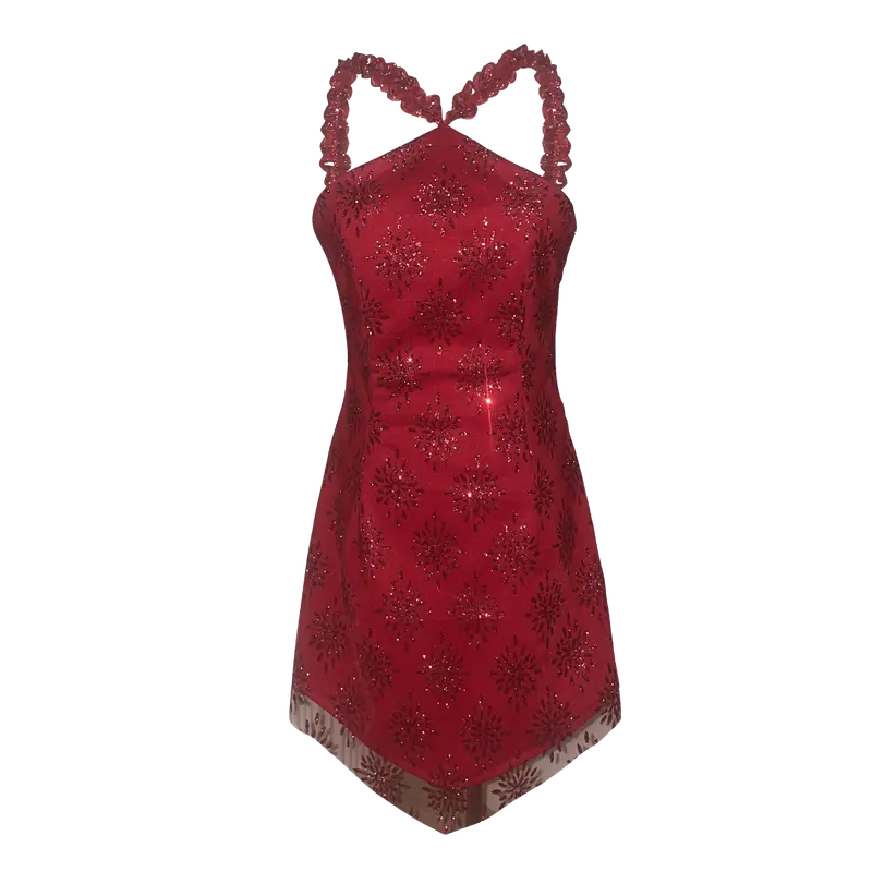 diamond halter dress - TikTok Shop