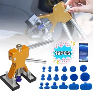 Professional Car Dent Repair Kit with 19PCS Hot Suction Cup Puller for Car Body Hail Damage DIY Repair Kit Garage Must-have Vehicle Maintenance Essential Car Care Products Auto Repair Tools Dent Remover for Cars Trucks SUVs